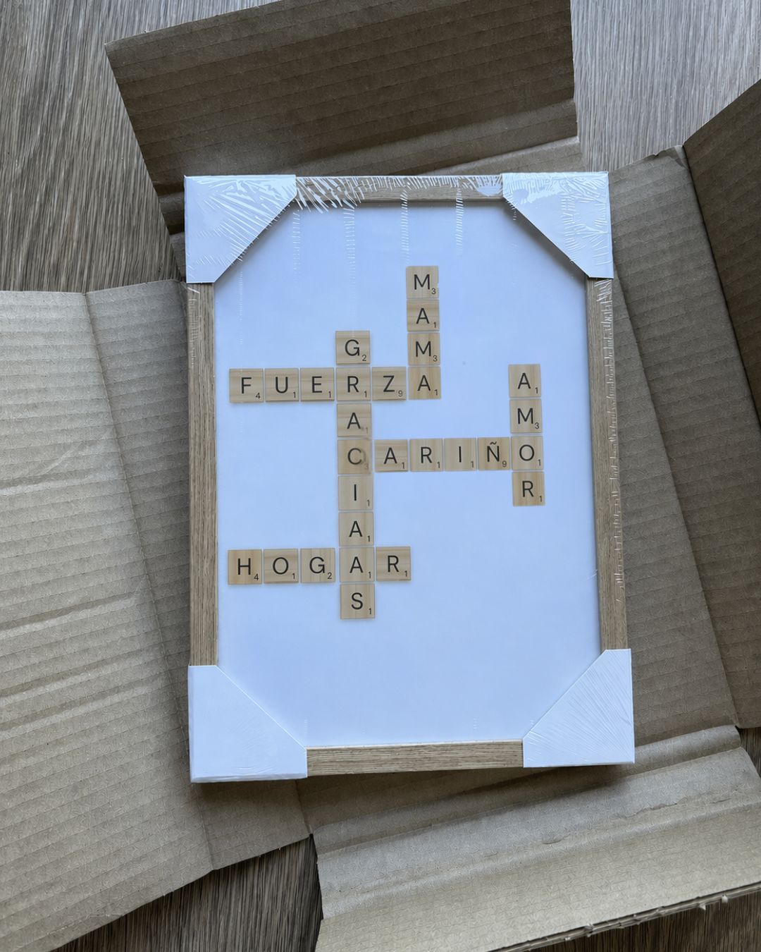 Póster personalizado enmarcado como regalo para el Día de la Madre